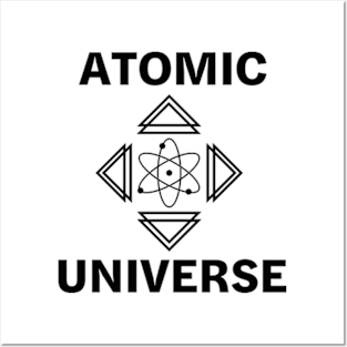 atomic universe Black Posters and Art